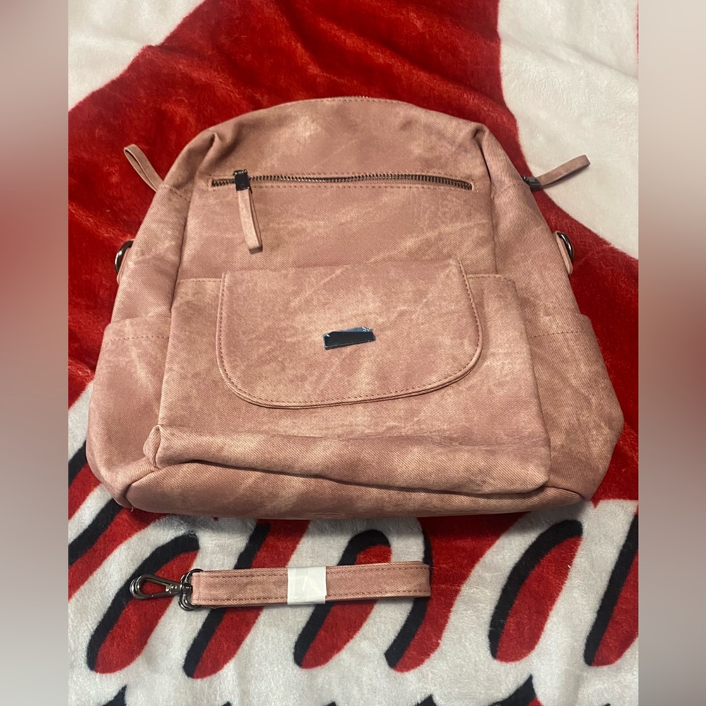 Pink Canvas Backpack